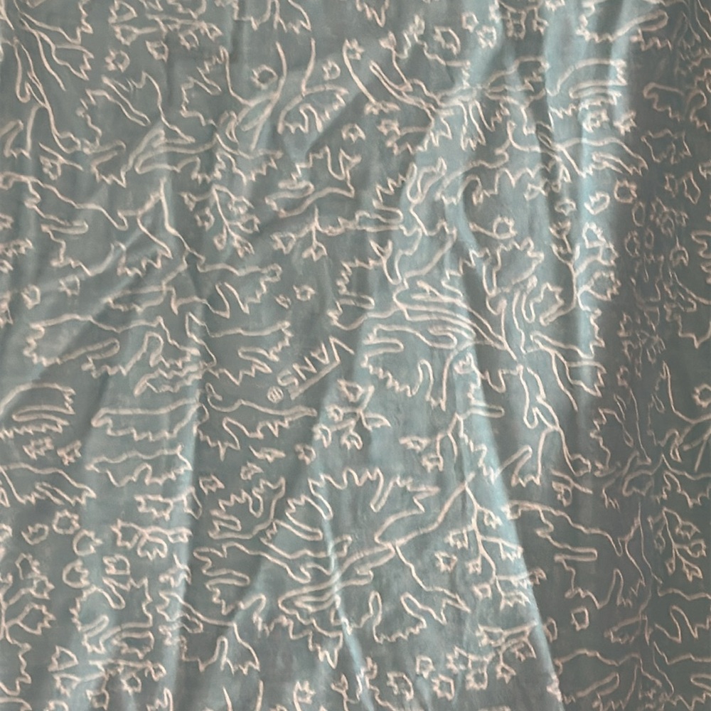 Vans Teal Patterned Casual Button Down Shirt - Picture 5 of 7